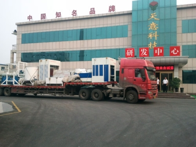 發(fā)貨:浙江嘉善兩套無機發(fā)泡保溫板設(shè)備啟運